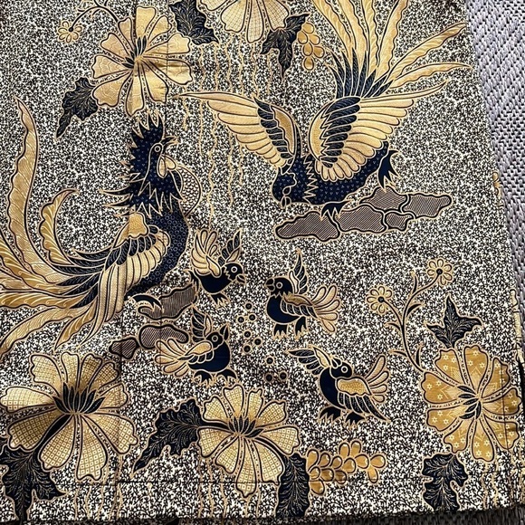 Couture BATIK Shirt KHARISMA WIJAYA INDONESIA size Large NWOT - Picture 5 of 12